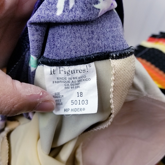 Vintage Floral One Piece Dress Swimsuit Size 18 - Picture 5 of 5